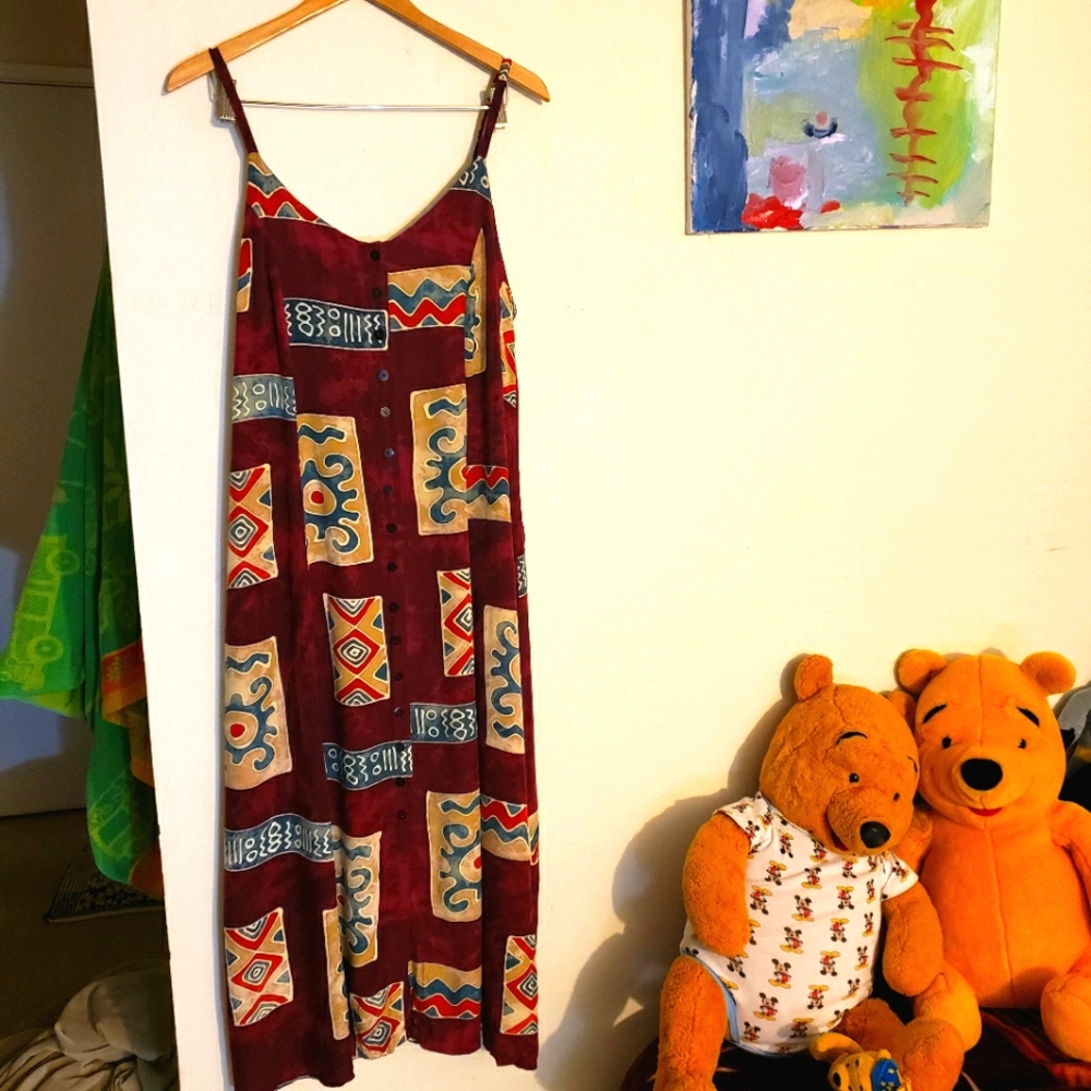 Vtg tribal sun dress